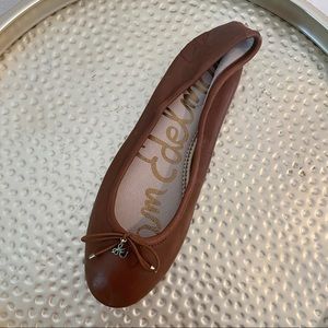 NWOT! Sam Edelman brown leather flats! NEVER WORN!